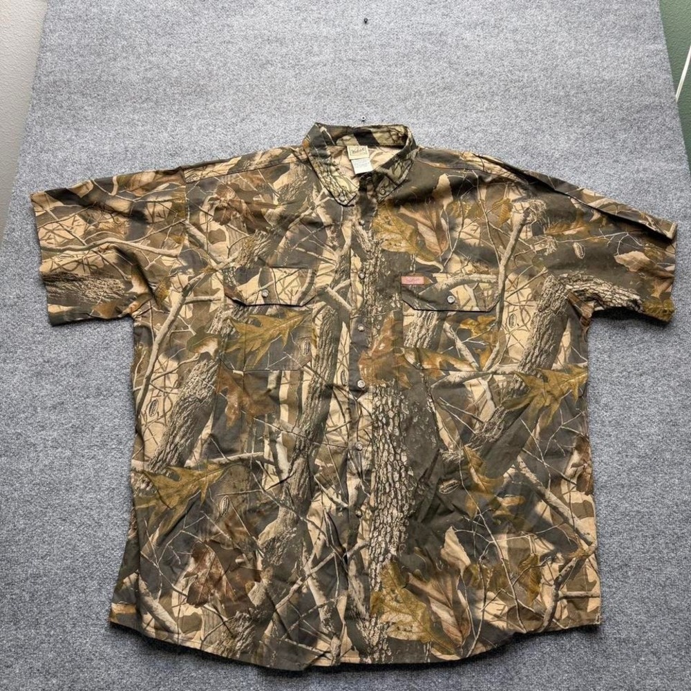 Woolrich Realtree camo button‎ up shirt size 3xl